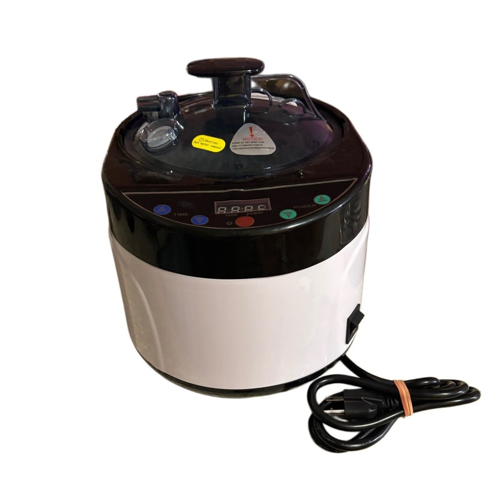 Portable Sauna Steamer 4.0L 1600W Digital Control Home Spa White‎ Black